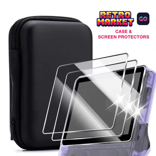 Carry Case + Screen Protectors for RetroMarket GO